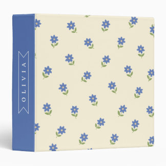 Classeur Cadeau personnalisé avec motif de fleur sauvage bl
