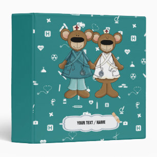 Classeur cadeau personnalisé Nounours mignon pour