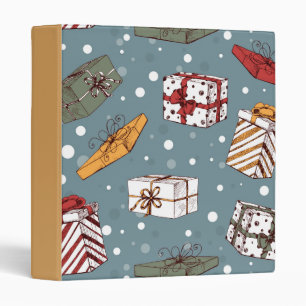 Classeur Cadeaux de Noël motif