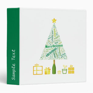 Classeur Cadeaux de Noël vert