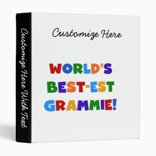 Classeur Cadeaux du Meilleur-est Grammie du monde lumineux