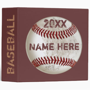 Classeur Cadeaux personnalisés de base-ball pour des