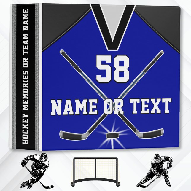 Classeur Cadeaux Personnalisés De L'Équipe De Hockey, Vos C (Hockey Card Binder. Personalized, Hockey gifts for Team. )