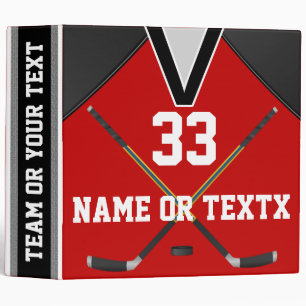 Classeur Cadeaux personnalisés d'équipe de hockey, classe