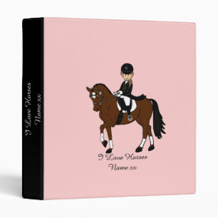 Classeur Cadeaux pour filles - J'aime les chevaux - cavalie