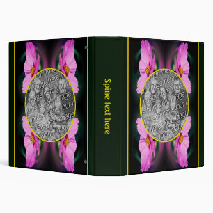 Classeur Cadre de fleur de cosmos rose Créer votre propre p