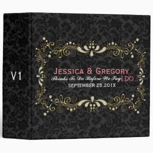 Classeur Cadre en dentelle or et Parties scintillant sur le