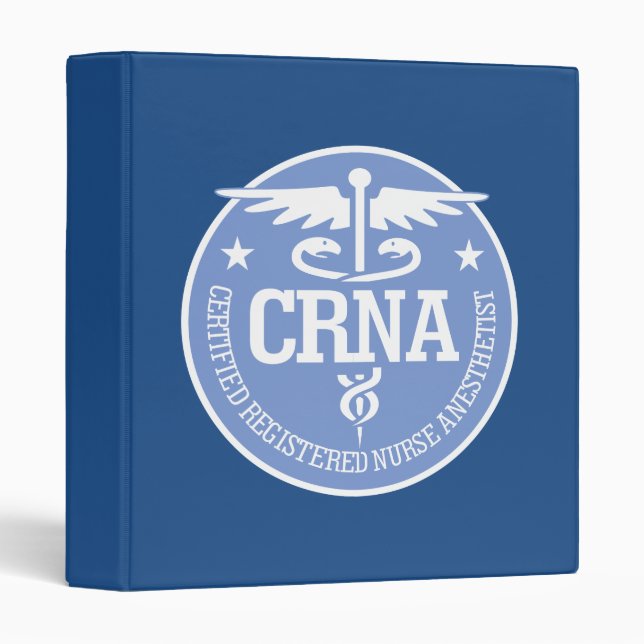 Classeur Caduceus CRNA idées cadeaux (Devant/Côté)