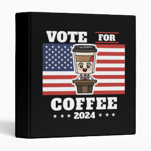Classeur Café pour président, votez pour le café