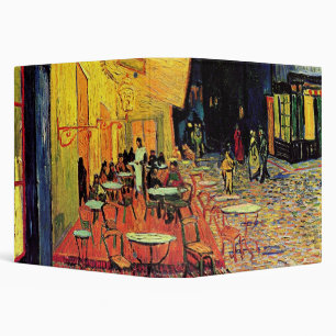 Classeur Café Terrasse à la nuit par Vincent van Gogh