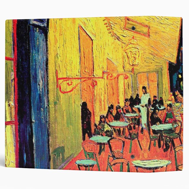 Classeur Café Terrasse à Night, Vincent van Gogh (Dos/Côté)