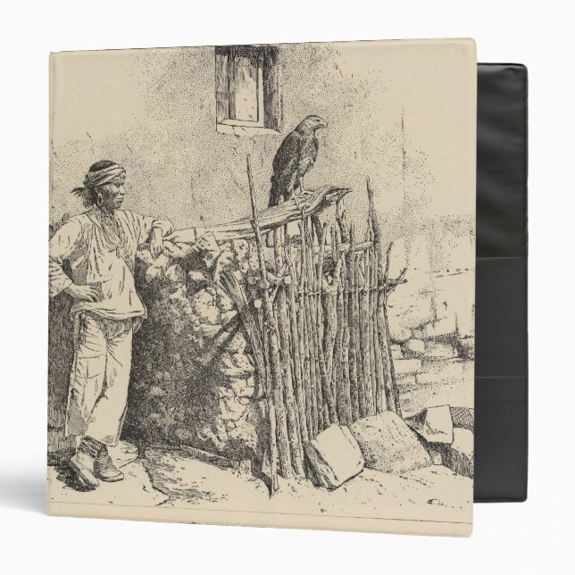 Classeur Cage d'aigle de Zuni (Devant/Intérieur)