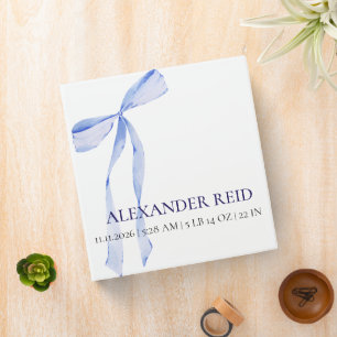 Classeur Cahier à reliure 3 anneaux Garçon Arc Bleu Cadeau