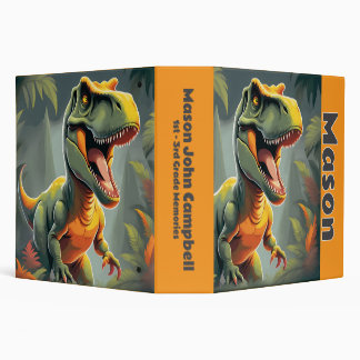 Classeur Cahier de découpage de garçon T-Rex dinosaure gris