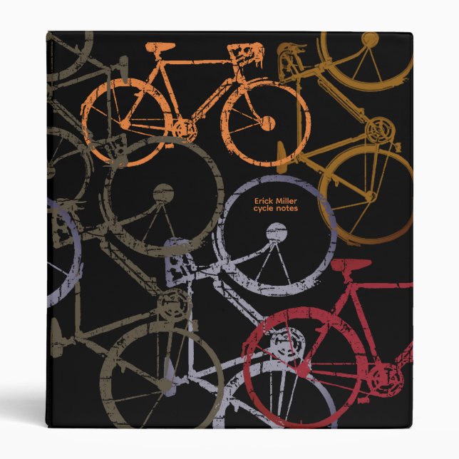 Classeur Cahier de notes Vélos Cool (Devant)