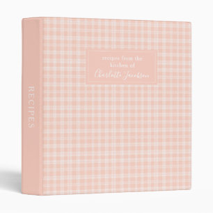 Classeur Cahier de recettes personnalisé Cottagecore à carr