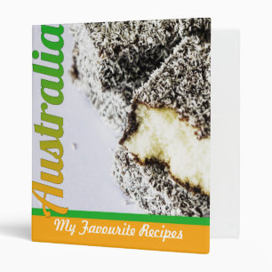 Classeur Cahier de reliure de gâteau Lamington d'Australie