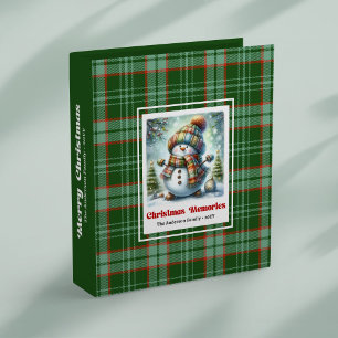 Classeur Cahier de souvenirs de l'hiver avec bonhomme de ne