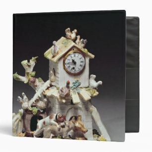 Classeur Caisse d'horloge de basse cour de porcelaine de