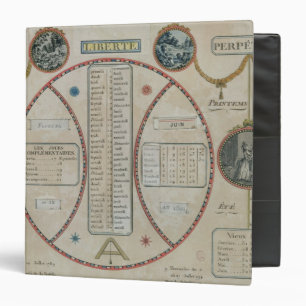 Classeur Calendrier républicain perpétuel, juin 1801