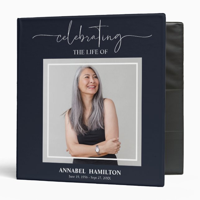 Classeur Calligraphie Photo commémoration (Devant/Intérieur)