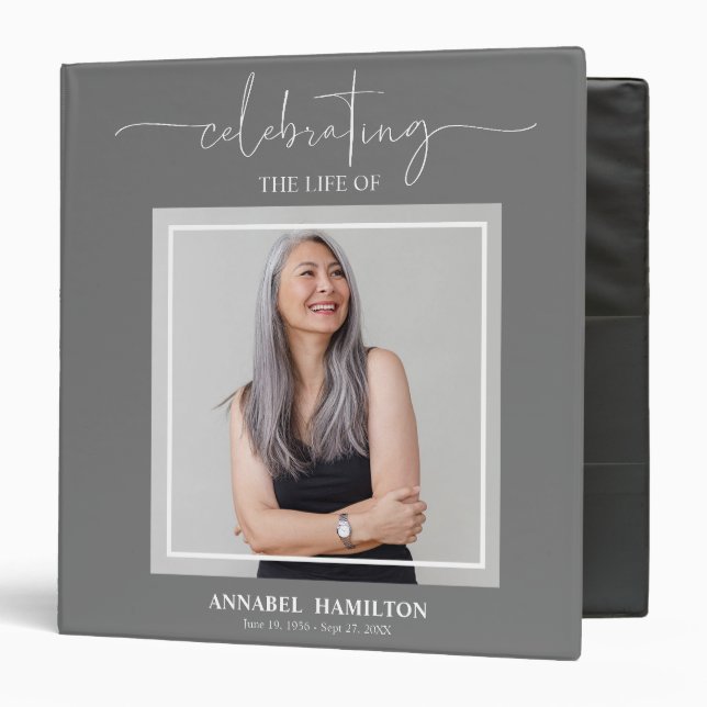 Classeur Calligraphie Photographie Souvenir commémoratif 3  (Devant/Intérieur)