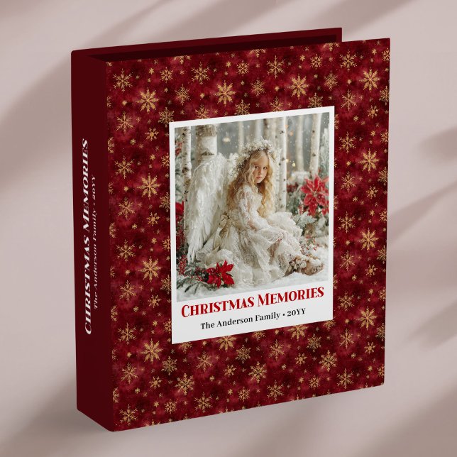 Classeur Calm Victorian Angel Red Floral Holiday memory  (Calm Victorian Angel Red Floral Holiday memory album)