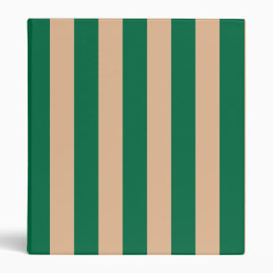 Classeur Camel Beige & Classic Green Bande