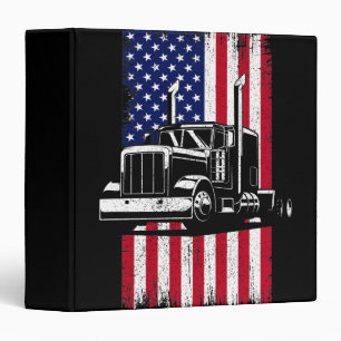 Classeur Camionneur américain Drapeau Trucker