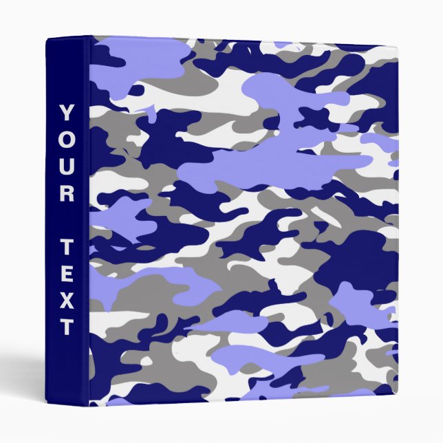 Classeur Camo bleu (Devant/Côté)