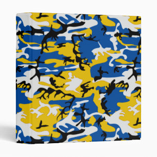 Classeur Camo bleu et jaune