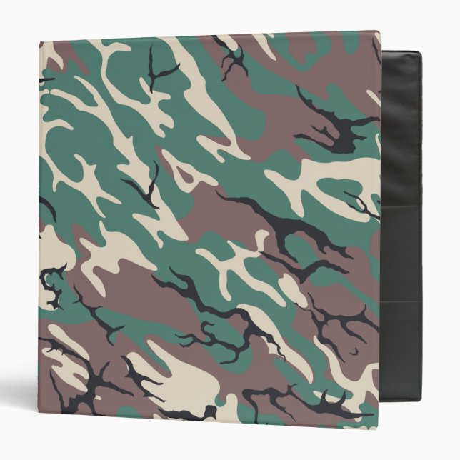 Classeur Camo Woodland (Devant/Intérieur)