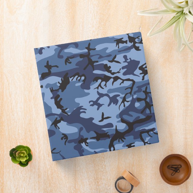 Classeur Camouflage bleu marine, Militaire, Armée (In Situ)