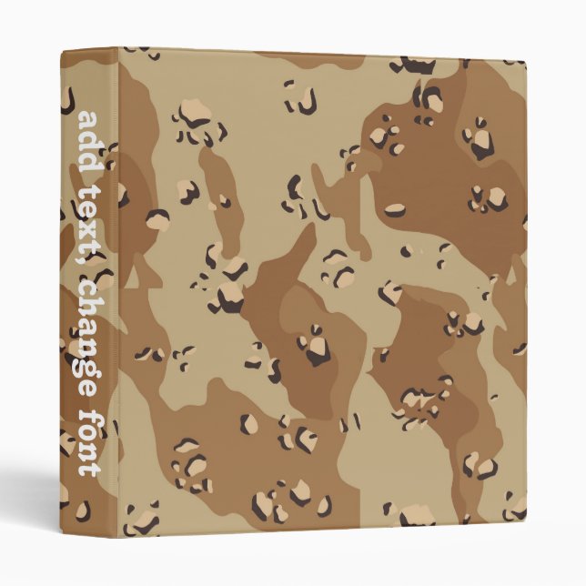 Classeur Camouflage du désert (Devant/Côté)