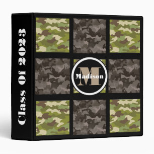 Classeur Camouflage mélangé w/Personalization