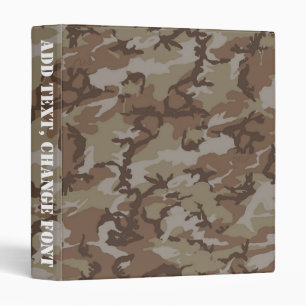 Classeur Camouflage militaire du désert de Woodland