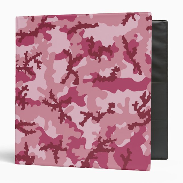 Classeur Camouflage rose (Devant/Intérieur)