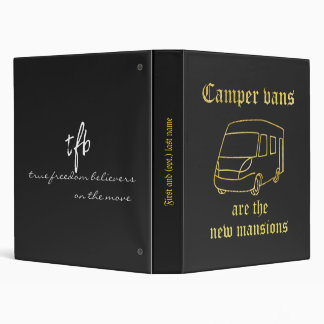 Classeur Camper Vans New Mansions Gold 1" Pers.