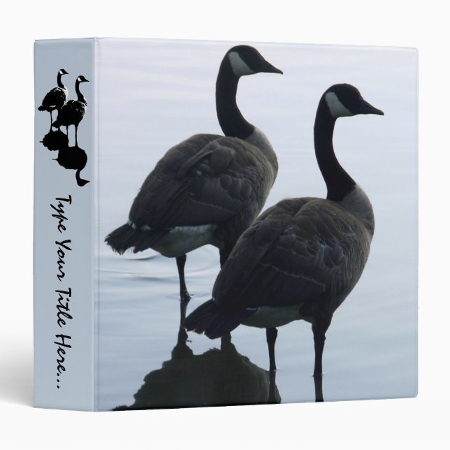 Classeur Canada Goose personnalisé Classeur de sou (Devant/Côté)