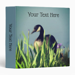 Classeur Canada Oie Irises Peinture Animal Personnalisé