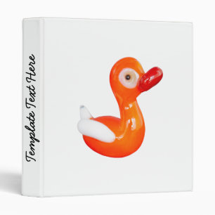 Classeur Canard baby shower orange