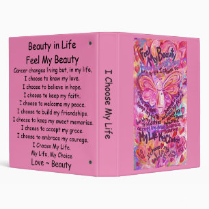 Classeur Cancer Poème Inspiration Affirmation Angel Classeu
