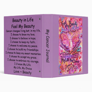 Classeur Cancer Poème Inspiration Angel Notebook Binder