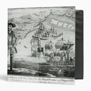 Classeur Capitaine Bartholomew Roberts avec deux bateaux