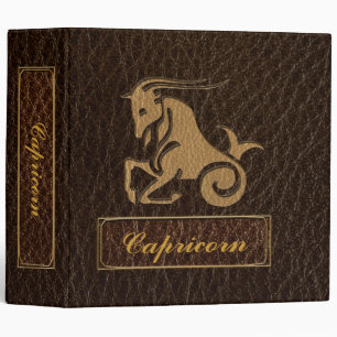 Classeur Capricorne de cuir