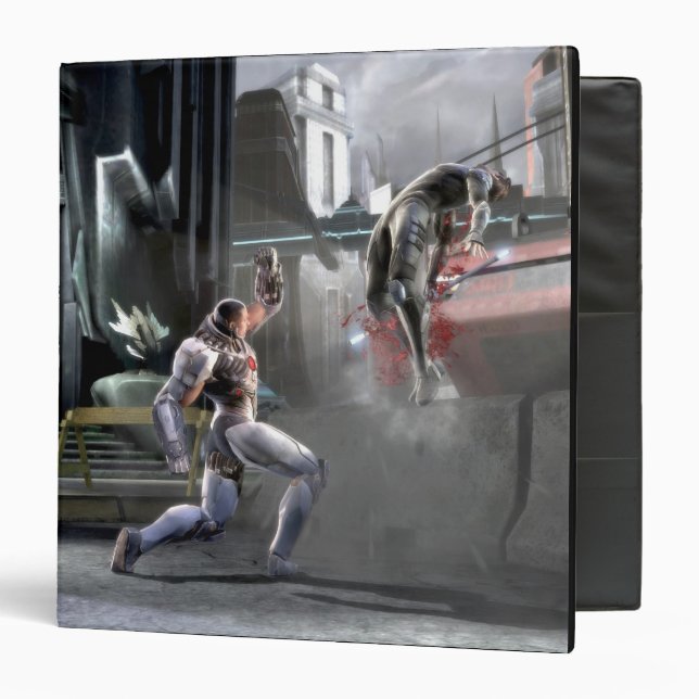 Classeur Capture d'écran : Cyborg vs Nightwing (Devant/Intérieur)