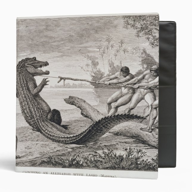 Classeur Capture d'un alligator avec le lasso (Devant/Intérieur)