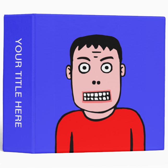 Classeur Caractère amusant 01 (Devant/Côté)