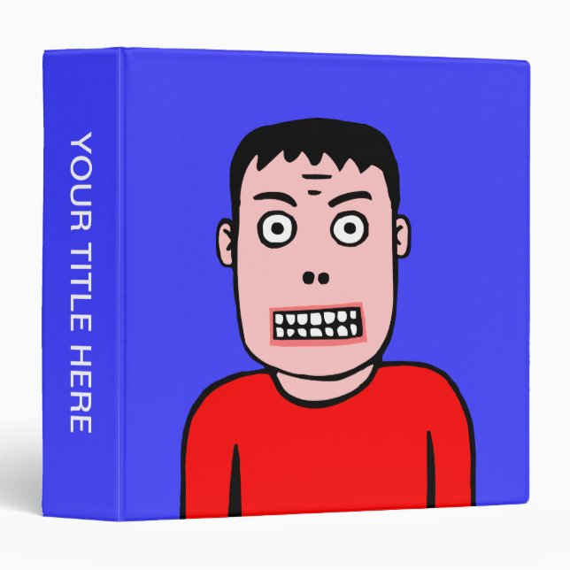 Classeur Caractère amusant 01 (Devant/Côté)