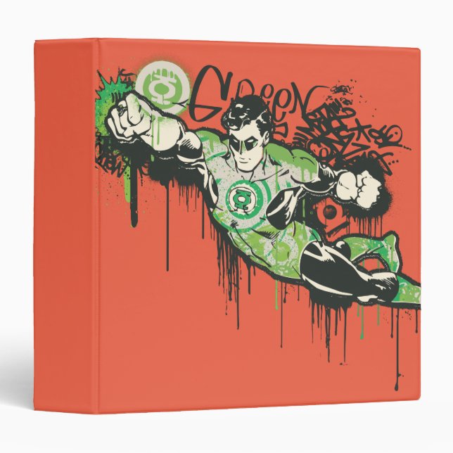 Classeur Caractère Graffiti de lanterne verte (Devant/Côté)